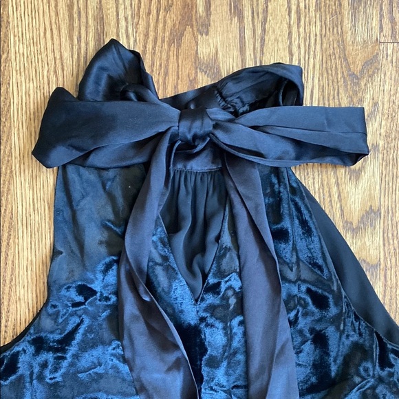 Beautiful black velvet Ramy Brook Lori dress, size S. Like new condition. - Picture 8 of 11